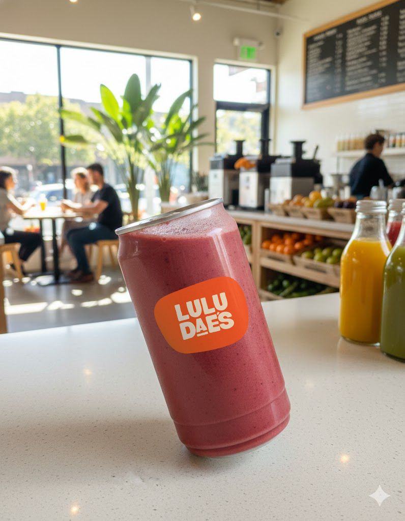 Lulu Dae's can on the counter